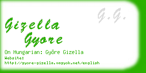 gizella gyore business card
